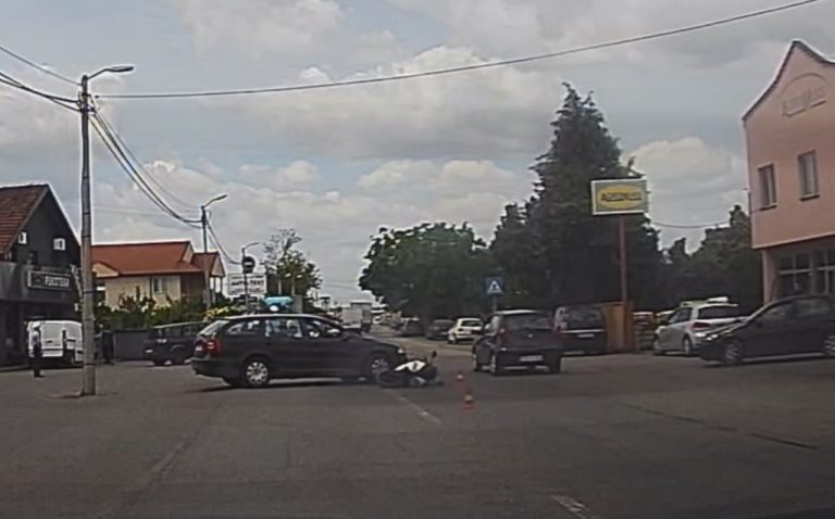 Udes u Bijeljini, učestvovali auto i motocikl